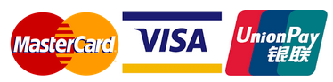 Visa, Mastercard, UnionPay